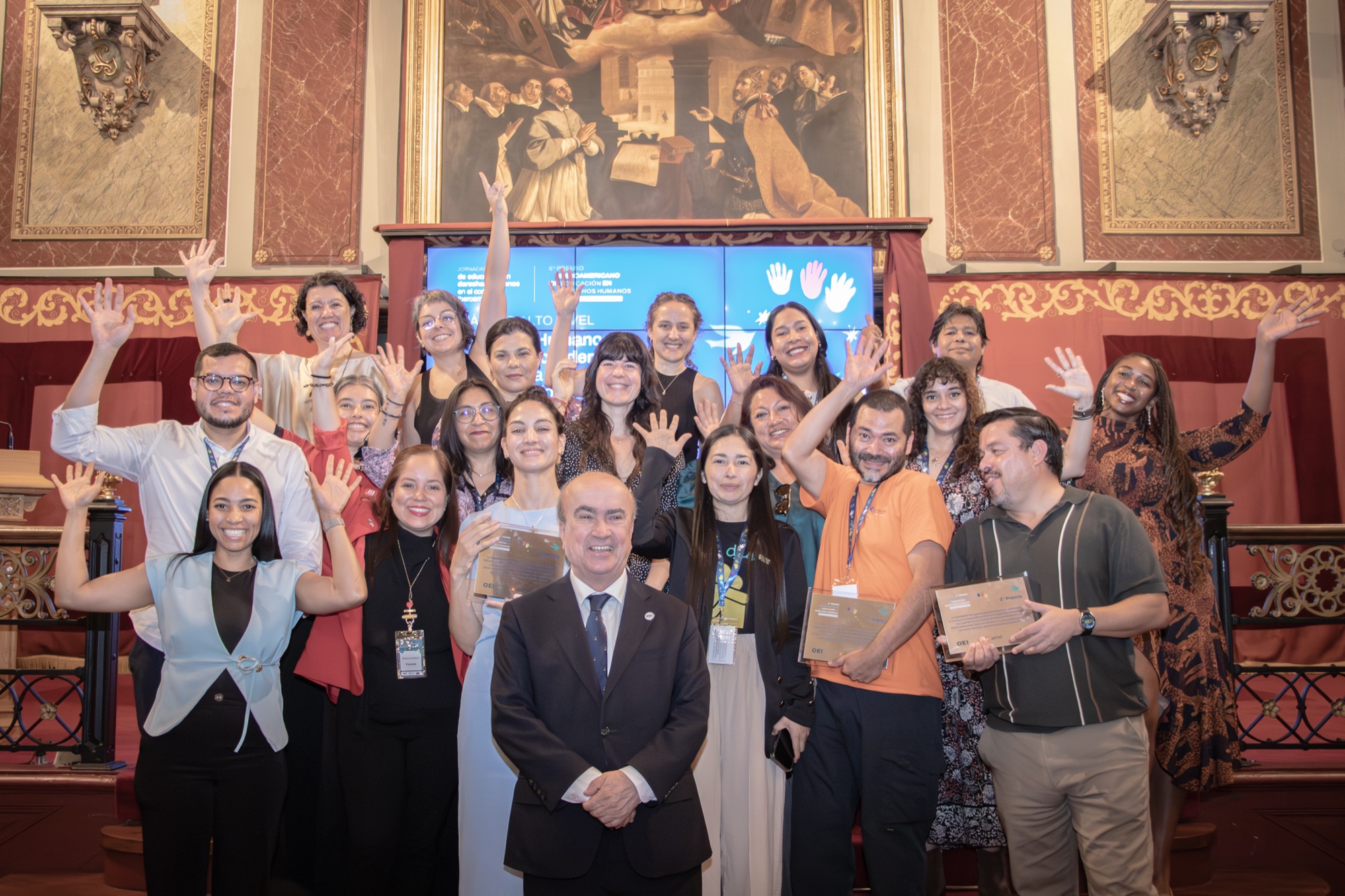 Participantes del Premio Iberoamericano de Educación en Derechos Humanos